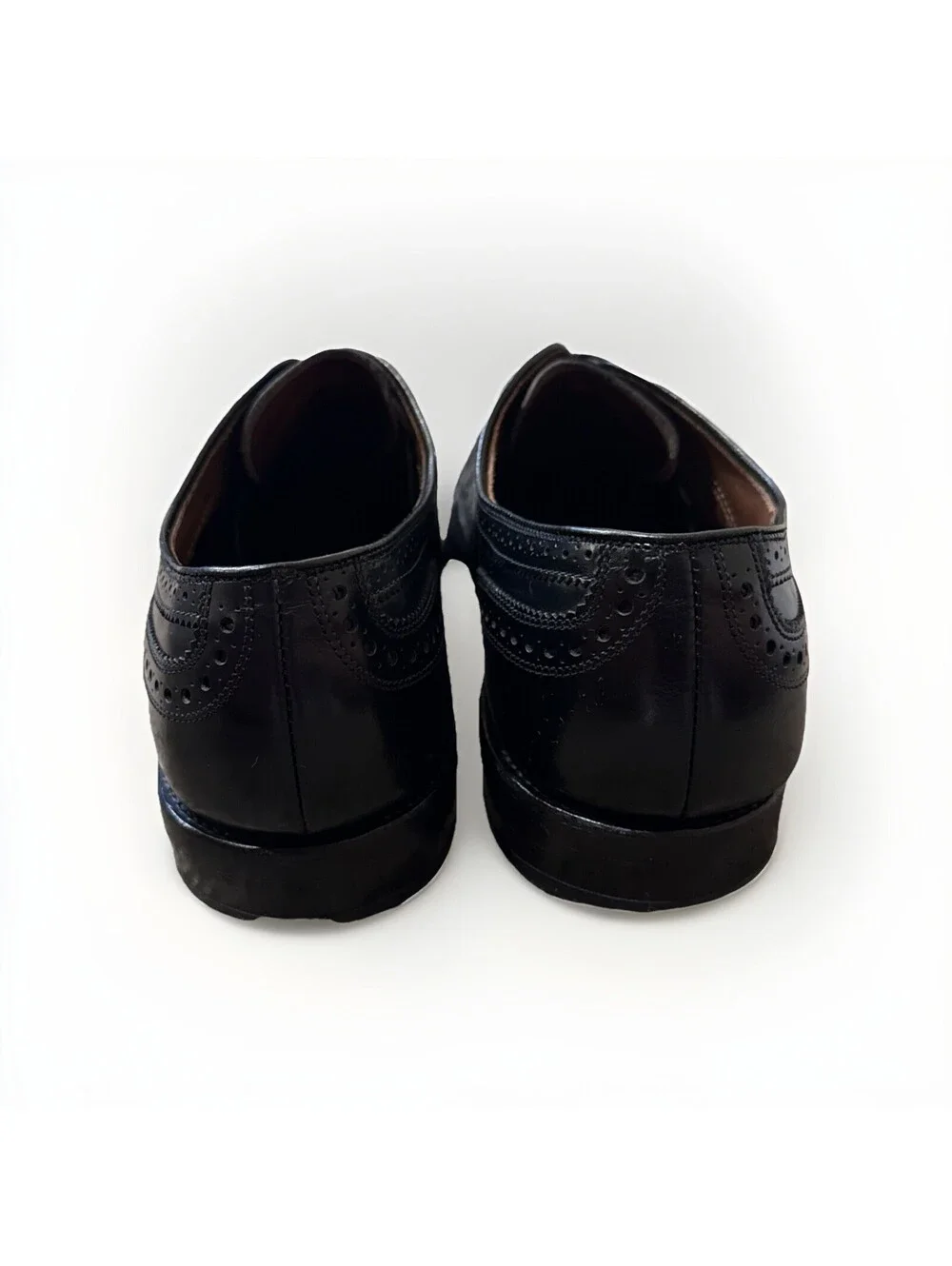 Allen Edmonds McAllister All Leather Wingtip Oxfords Size 12 A Black